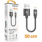 Aligator DATKP37 datový, PREMIUM 2A, Lightning, 50cm, černý – Zboží Mobilmania