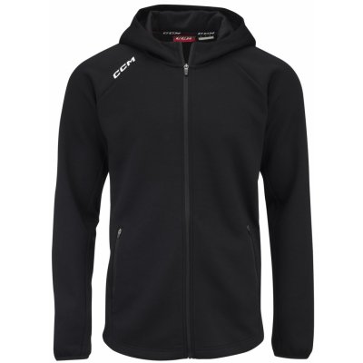 CCM Locker Room Full zip Hoodie 2022 SR Senior černá – Zboží Mobilmania