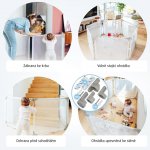 iMex Kids ohrádka Premium W5312 Flexible 6v1 šestihranná šedá – Zboží Dáma