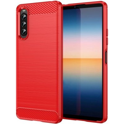 Pouzdro Carbon Sony Xperia 10 IV červené – Zboží Mobilmania