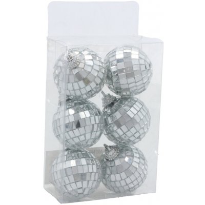 Pro-Tech shop Sada 6 nerozbitných vánočních koulí disco 4cm 69734 – Hledejceny.cz