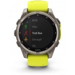 Garmin Fenix 8 47mm Sapphire Solar Titanium Bright Yellow/Graphite 010-02906-21 – Zboží Živě