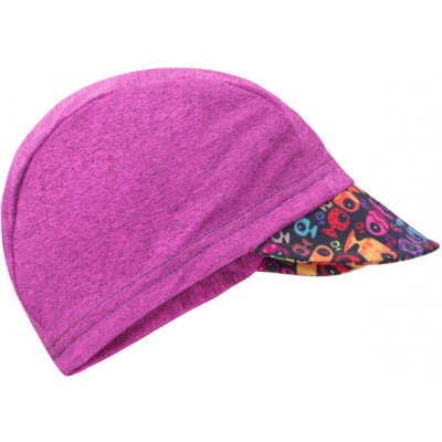 UNUO Funkční čepice s kšiltem UV + Rybky a rybičky malinová – Sleviste.cz