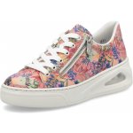 Rieker dámské tenisky N6401-90 růžová kytička – Zboží Dáma