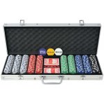 zahrada-XL Poker set s 500 žetony – Zboží Dáma