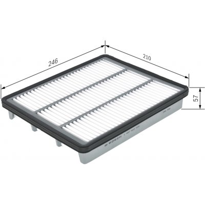 Vzduchový filtr BOSCH 1 457 433 580 (1457433580) – Hledejceny.cz