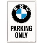 Postershop Plechová pohlednice - BMW Parking Only White – Zboží Mobilmania