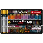 STABILO Kreativní set STABILO Creative Tips URBAN 10 různých barev 50 ks sada v plechu – Hledejceny.cz