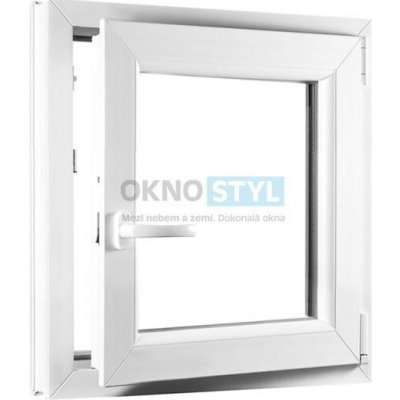 OKNOSTYL.cz jednokřídlé plastové okno otv??ravo-sklopné pravé REHAU 5000 x 5000 mm Bílá – Hledejceny.cz