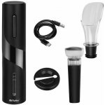 Ruhhy 27312 Automatický elektrický otvírák na víno 4 v 1, USB, černý – Hledejceny.cz
