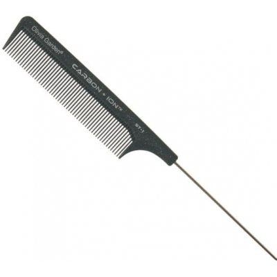 Olivia Garden Carbon tupírovací hřeben s kovovým hrotem ST-1 2032846 – Zboží Dáma