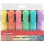 Kores Bright Liner Plus Pastel 6 ks 36616 – Zboží Živě