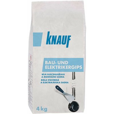 Rychletuhnoucí sádra bílá Knauf Bau-und Elektrikergips 4 kg – Hledejceny.cz