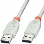 Lindy 31641 USB 2.0 typ A/A, 3m, bílý