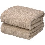 Livarno froté ručník 50 x 100 cm 2 kusy béžová – Hledejceny.cz