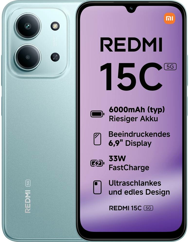 Xiaomi Redmi 15C 5G 4GB/128GB Mint Green
