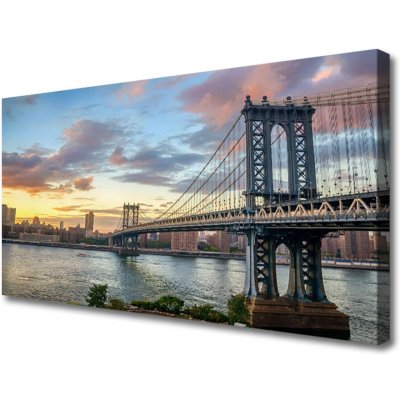 Obraz na plátně Most Město Architektura 100x50 cm – Sleviste.cz
