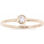Zlatý zásnubní prsten se zirkonem 292 – Sleviste.cz