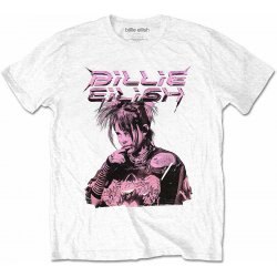 Billie Eilish tričko Purple Illustration white pánské