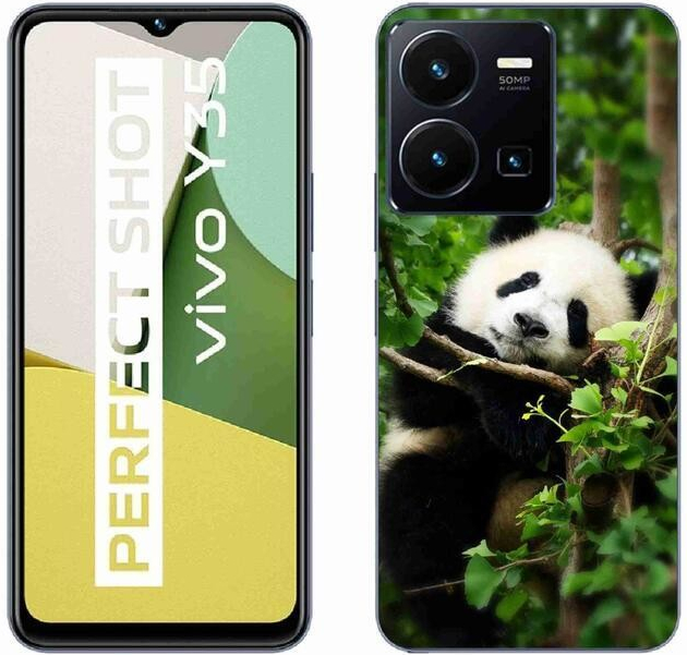 Pouzdro mmCase Gelové Vivo Y35 - panda