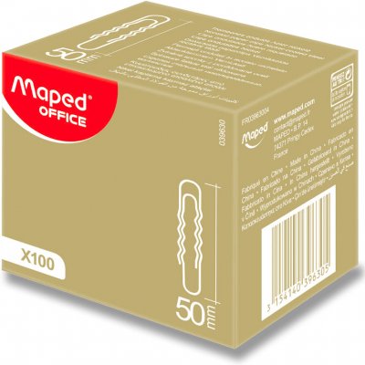 Maped - kancelářské ocelové sponky - 50 mm, 100 ks – Zboží Dáma