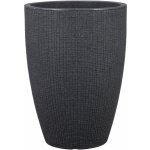 Scheurich Květináč Barceo High 29 cm x 40 cm Stony Black – Zboží Dáma