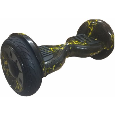 Hoverboard EcoWheel 10" Cross s bluetooth Černá s blesky – Hledejceny.cz
