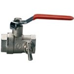 GEOS AGT Kulový kohout plnoprůtokový s vypouštěním páka DN 25 - 1" (F-F) – HobbyKompas.cz