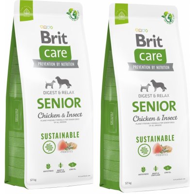 Brit Care Sustainable Senior Chicken & Insect 2 x 12 kg – Zbozi.Blesk.cz