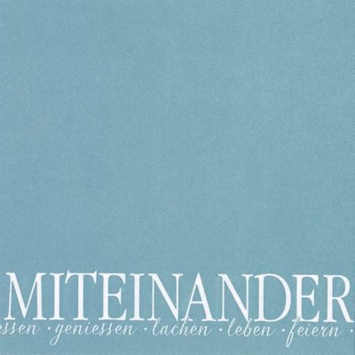 IHR MITEINANDER tyrkysové vliesové XL ubrousky 40x40cm – Hledejceny.cz