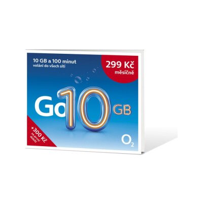O2 Předplacená karta Go 10 GB, SMALLPGO.0X10G51 – Zbozi.Blesk.cz