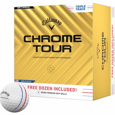 Callaway Chrome Tour 24 Triple Track bílé 48 ks – Zboží Dáma