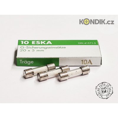 Pojistka 5x20mm zpožděná 522.000, Proud: 10A – Zboží Mobilmania