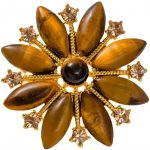 Gaira brož Květ Tygří oko 3231 – Zboží Dáma