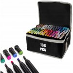 KIK KX5123_3 Oboustranné lihové fixy v pouzdře 168 + základna – Hledejceny.cz