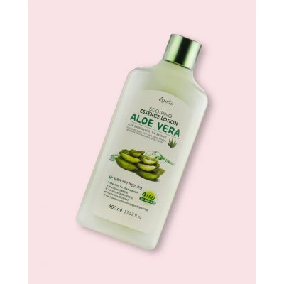 Esfolio Zklidňující pleťové mléko Aloe Vera Soothing Essence Lotion 400 ml – Zboží Dáma