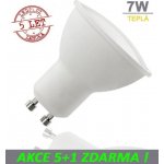 LED21 LED žárovka 7W GU10 500lm Teplá bílá, 5+1 – Zboží Mobilmania