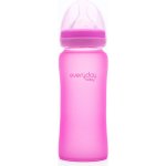 Everyday Baby Láhev sklo senzor pink 300ml – Zboží Dáma