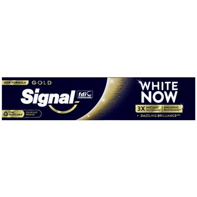 Signal White Now Gold Triple power zubní pasta 75 ml – Zboží Mobilmania