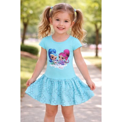 Setino Dívčí šaty TŘPYTKA A SVĚTLA krátký rukáv modré Modrá – Hledejceny.cz