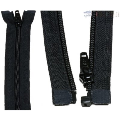 YKK Zip spirálový dělitelný černý 80 cm – Zboží Dáma