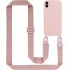 Pouzdro a kryt na mobilní telefon Apple Cadorabo Ochranné pouzdro pro Apple iPhone X / XS Case v růžové barvě Pouzdro na mobilní telefon s řetízkem Délka nastavitelného popruhu na šňůru