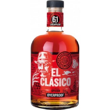 El Clásico Spiced Overproof 61% 0,7 l (holá láhev)