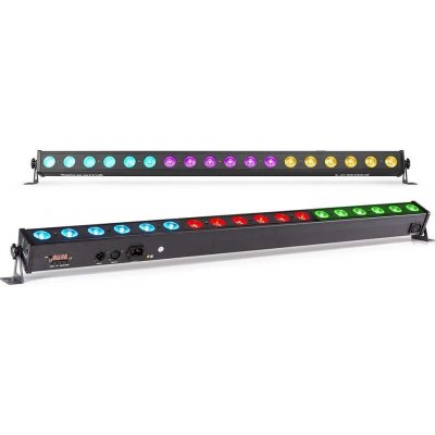 BeamZ LCB183 Set obsahující 2x LED BAR s DMX, 18x 3W RGB LED ve 3 sekcích – Hledejceny.cz