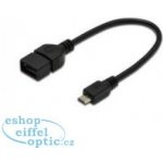 Digitus AK-300309-002-S USB 2.0, OTG, type micro B - A, M/F, 0.2m – Zbozi.Blesk.cz