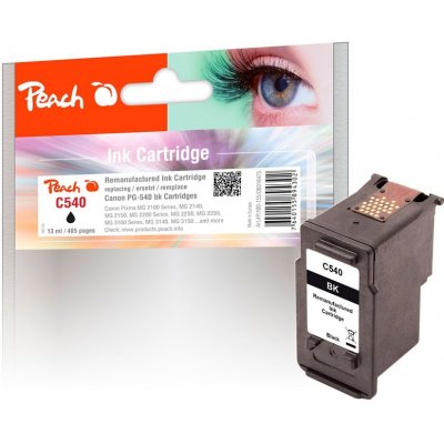 Peach Canon PG-540BK, 13 ml kompatibilní - černá