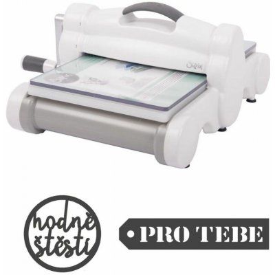 Sizzix A4 Big Shot Plus bílo-šedý + dárek 2 ks česká šablona – Zboží Mobilmania
