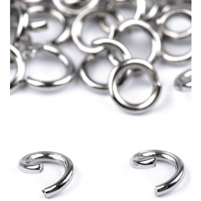Kroužek spojovací otevřený Ø5 mm z nerezové oceli - platina (5 g) – Sleviste.cz