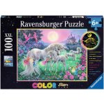 Ravensburger Svítící 13670 Jednorožci za úplňku 100 dílků – Hledejceny.cz