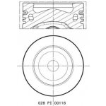 Píst MAHLE 028 PI 00116 000 – Zboží Mobilmania